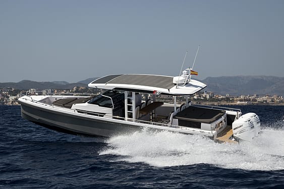 Axopar 37 sunset cruise experience from Puerto Portals, Mallorca